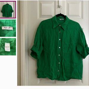 Emerald Green Button Down Shirt
